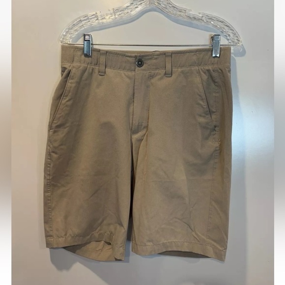 Under‎ Armour Mens Beige Match Play Vented 10.5” Shorts Size 33 (1613) - Picture 1 of 3